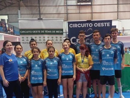 Equipe de Tênis de Mesa de Maravilha conquista 9 medalhas na 4ª Etapa do Circuito Oeste "Crescerto"