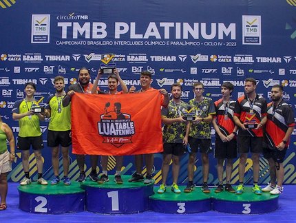 CT Lua Table Tennis/RJ fatura o título do Absoluto F Masculino ao vencer a Academia de Tênis de Mesa Life Pong/SP