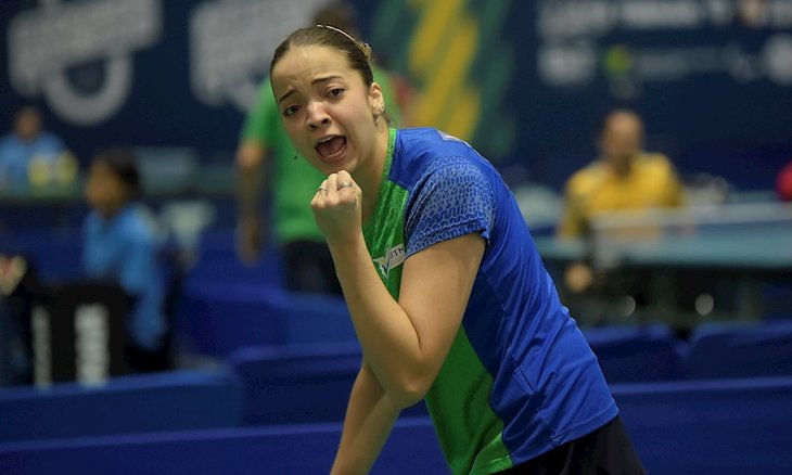 Lethícia Lacerda em ação no Aberto do Brasil - Fot