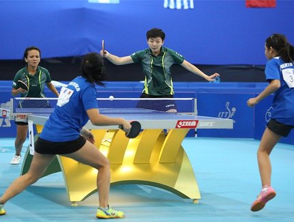 Latino-Americano: Lin Gui e Ligia reagem e levam o ouro nas duplas femininas