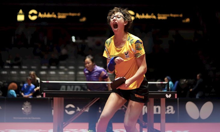 Sophia Kelmer conquistou a medalha de ouro na disp