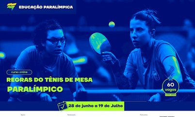 Em parceria com a Educação Paralímpica, Universidade do Tênis de Mesa oferece curso "Regras do Tênis de Mesa Paralímpico"