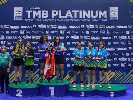 CT Lua Table Tennis/RJ fica com o ouro do Absoluto D feminino de Equipes de Clubes do TMB Platinum - Campeonato Brasileiro