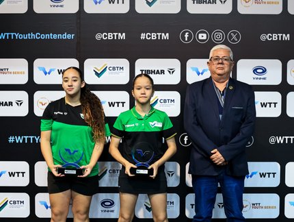 Brasil conquista dois ouros no Sub-13 com Luiza Fontanive e Luis Ferreira no WTT Youth Contender São José