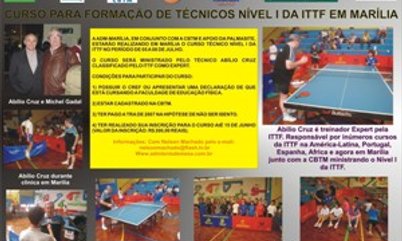ITTF'S COACH LEVEL I COURSE IN MARILIA