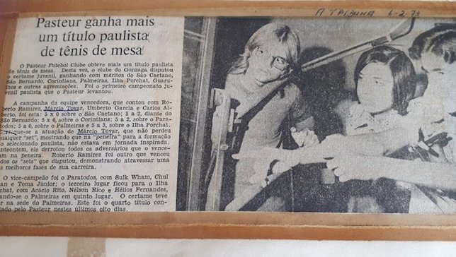 Reprodução do jornal "A Tribuna", de fevereiro de 