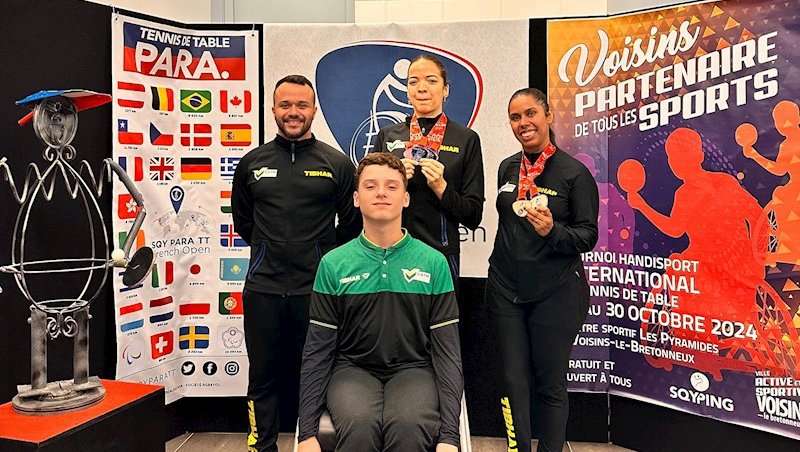Equipe brasileira no Aberto da França paralímpico