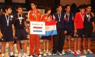 PÓDIO DUPLA INFANTIL MASCULINA SUL AMERICANO