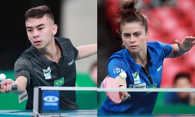 Com entrosamento em dia, Bruna Takahashi e Vitor Ishiy disputam Pré-Olímpico de duplas mistas neste sábado