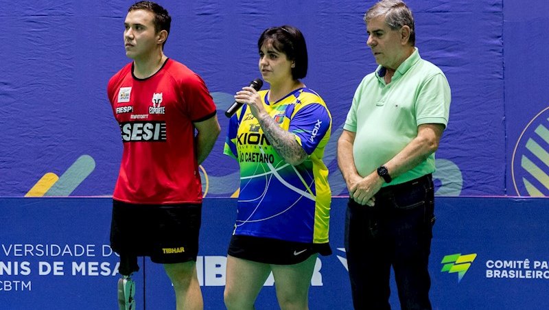 Paulo Salmin, Bruna Alexandre e o presidente Alaor
