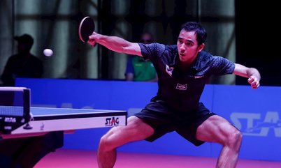 A um passo da grande final! Hugo Calderano vence João Geraldo por 3 sets a 0 e está nas semifinais do WTT Contender Mascate
