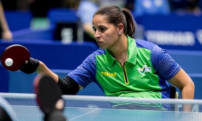 Catia Oliveira, Joyce Oliveira e Lucas Carvalho conquistam a medalha de bronze em duplas no Aberto Paralímpico Fa40 do Japão