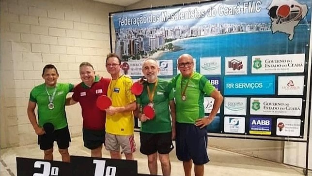 Mesa-tenistas cearenses em etapa do TMB Estadual