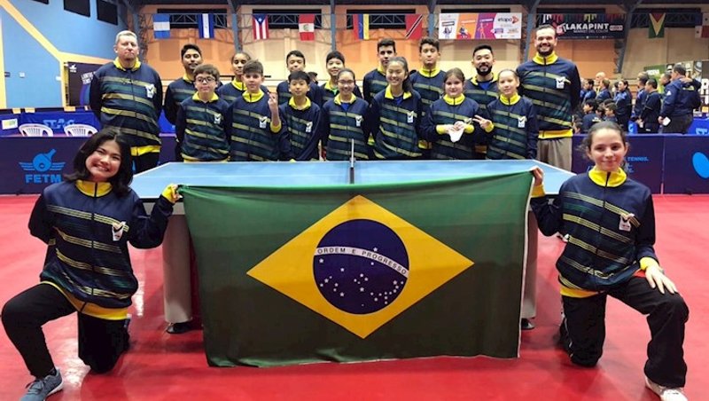 Equipe brasileira no Pan-Americano Sub-11 e Sub-13