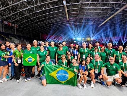 Brasil inicia caminhada no Mundial Master de Tênis de Mesa com 32 atletas na Coreia do Sul