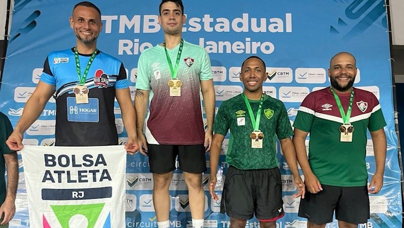 Fluminense soma 36 medalhas na 4ª etapa do Estadual de Tênis de Mesa
