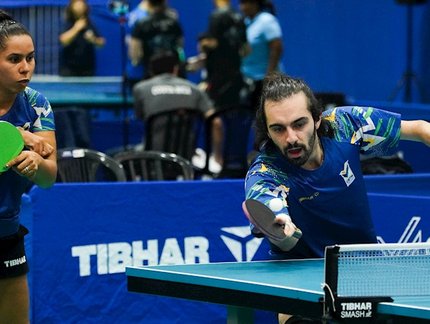 Paulo Henrique Fonseca e Aline Ferreira ficam com a prata em duplas no Aberto Paralímpico ITTF Fa40