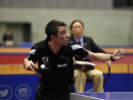 Aberto da Áustria: Hugo Calderano bate dinamarquês e está nas quartas de final