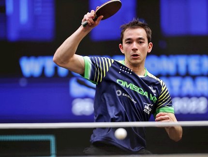 Hoje não! Hugo Calderano consegue revanche diante de Qiu Dang e avança para as quartas do WTT Star Contender