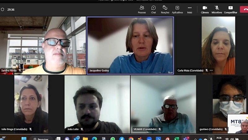 Reunião virtual com a Comissão de Atletas foi real