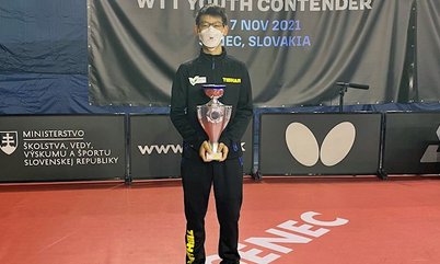 Marquem o nome dele! Leonardo Iizuka brilha e conquista mais um ouro, no sub-15 do WTT Youth Contender da Eslováquia