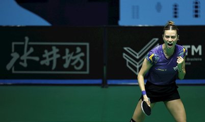 Bruna Takahashi e Hugo Calderano estão nas semifinais do WTT Contender Rio