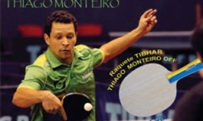 EMPRESA PATROCINADORA DO TÊNIS DE MESA LANÇA RAQUETE THIAGO MONTEIRO