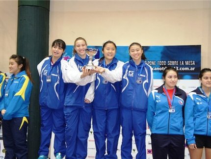 Representantes Brasileiras do Juvenil recebem suas medalhas de ouro