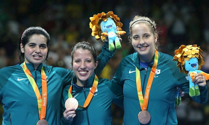 Bruna Alexandre, Jennyfer Parinos e Danielle Rauen