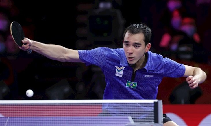 Hugo Calderano encara o WTT Cup Finals. Foto: WTT.