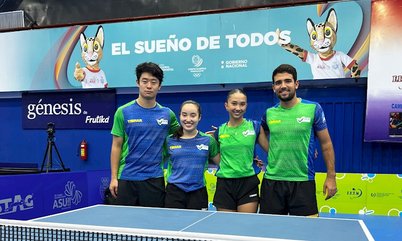 Em final brasileira, Giulia Takahashi e Guilherme Teodoro conquistam o ouro do Campeonato Sul-Americano; Laura e Ishida ficam com a prata