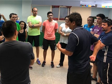 Coordenador técnico de seleções da CBTM ministra curso de formação de técnicos em Fortaleza