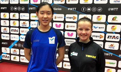 Karina Shiray e Mahayla Sardá encerram a participação brasileira no WTT Youth Contender do Equador