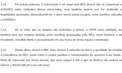 Ex-presidente da Federação Baiana também responde a ação cível por perdas e danos