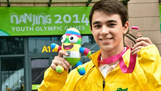 Hugo Calderano foi bronze em Nanjing-2014