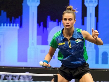 Bruna Takahashi avança às oitavas do WTT Contender de Zagreb; Hugo Calderano se despede da competição