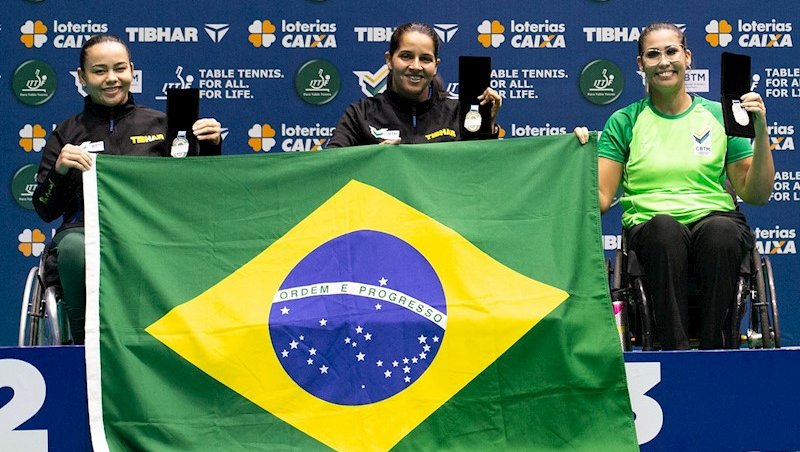 Pódio do Aberto do Brasil em 2022, repleto de bras