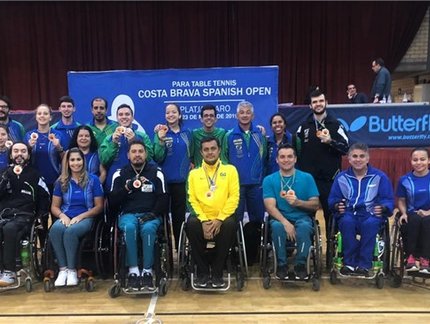 Brasil fecha a participação no Aberto Paralímpico Costa Brava com mais seis medalhas por equipes