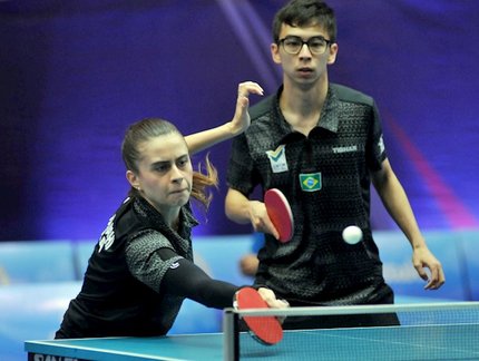 Bruna Takahashi e Vitor Ishiy garantem a primeira medalha brasileira nos torneios de duplas do Pan-Americano