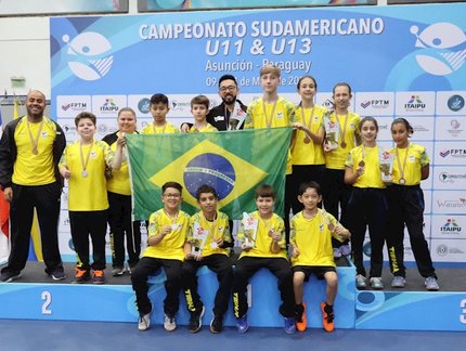 Com direito a dobradinha, Brasil conquista o título do Sul-Americano no sub-13 masculino