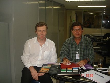 PRESIDENTE ALAOR AZEVEDO RECEBEU CHRISTIAN KUHN
