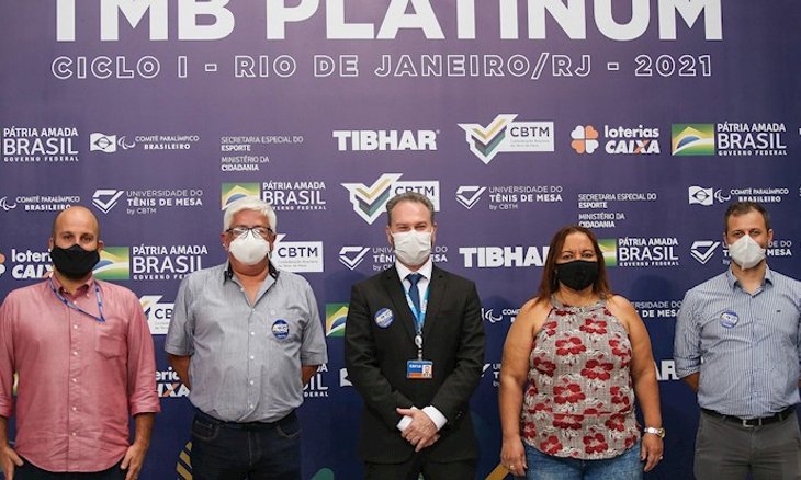 Dirigentes da CBTM, vice-presidente da Caixa e ass