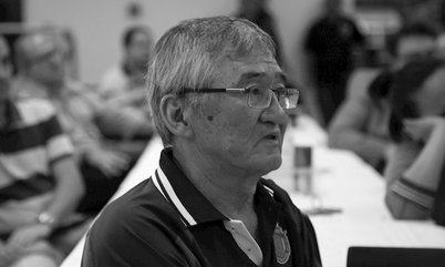 Marcos Yamada homenageia o grande técnico Maurício Kobayashi