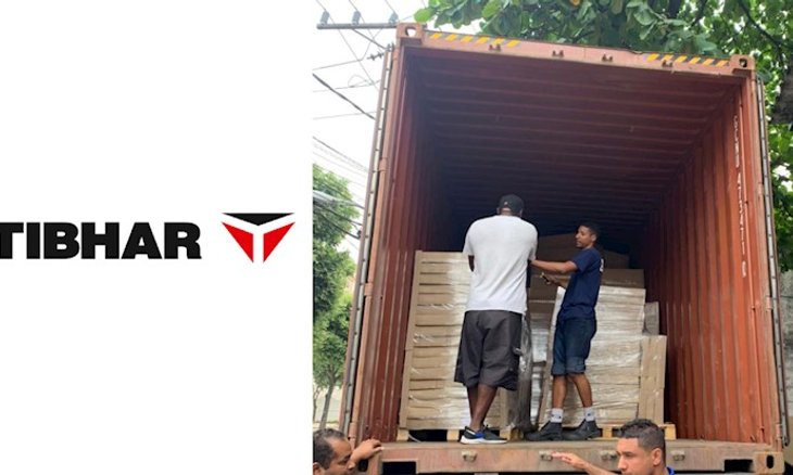 Caminhão com os materiais chegou na sexta-feira ao