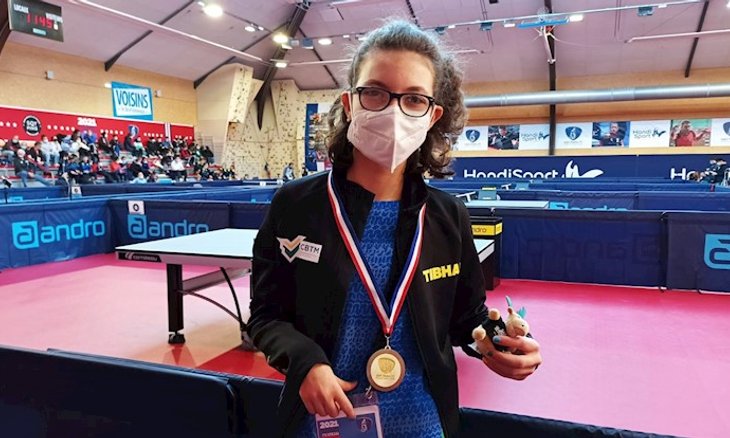 Sophia Kelmer e a sua primeira medalha internacion