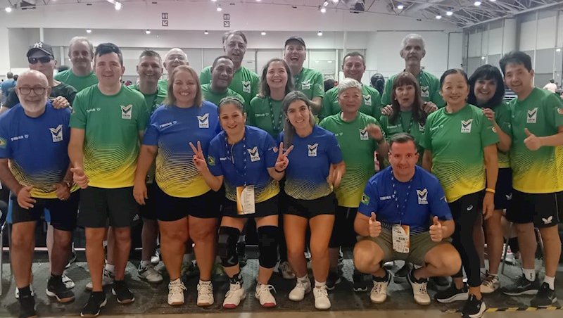 Parte da delegação brasileira na preparação para o