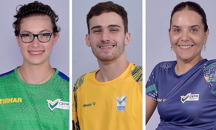 Trio vai disputar os Jogos Paralímpicos. Fotos: Ma