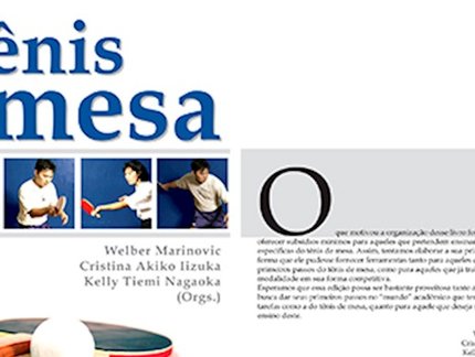 Livro “Tênis de Mesa: Teoria e Prática” será abordado na edição de sábado do Ciência TMB