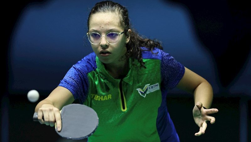 Beatriz Fiore em ação no WTT Contender Rio de Jane