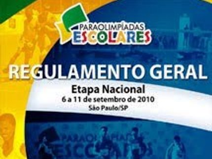 SÃO PAULO SERÁ SEDE DAS 2ª PARAOLIMPÍADAS ESCOLARES